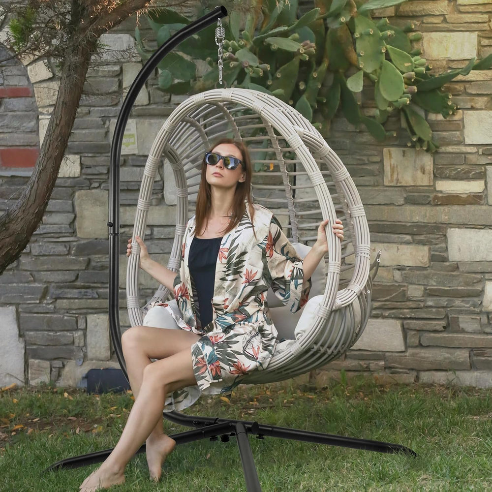 Elevon Hammock Chair Stand Only, Hanging Hammock Swing Stand for Outside with...