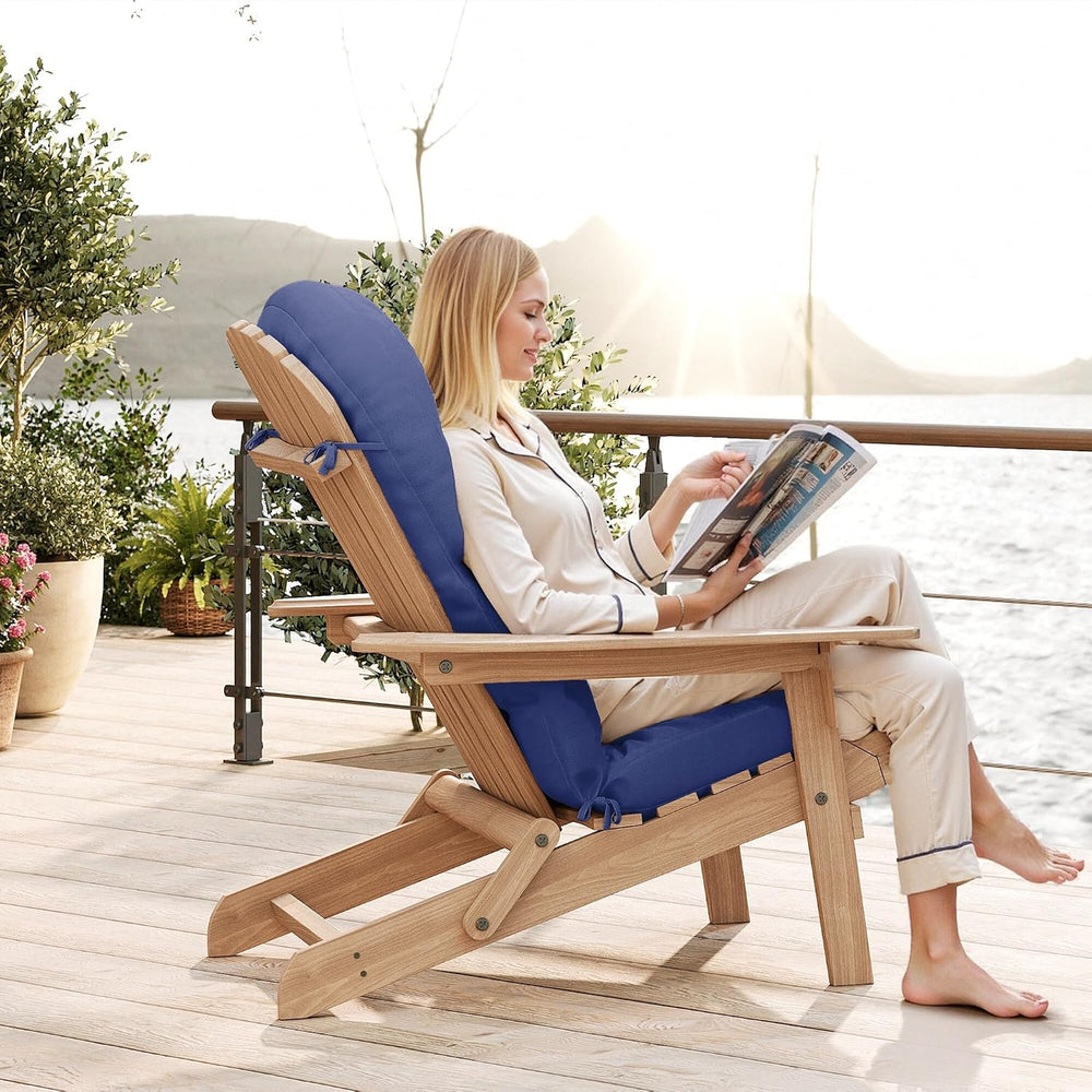 UDPATIO Adirondack Chair Cushion with Ties Outdoor Rocking Chairs Pad