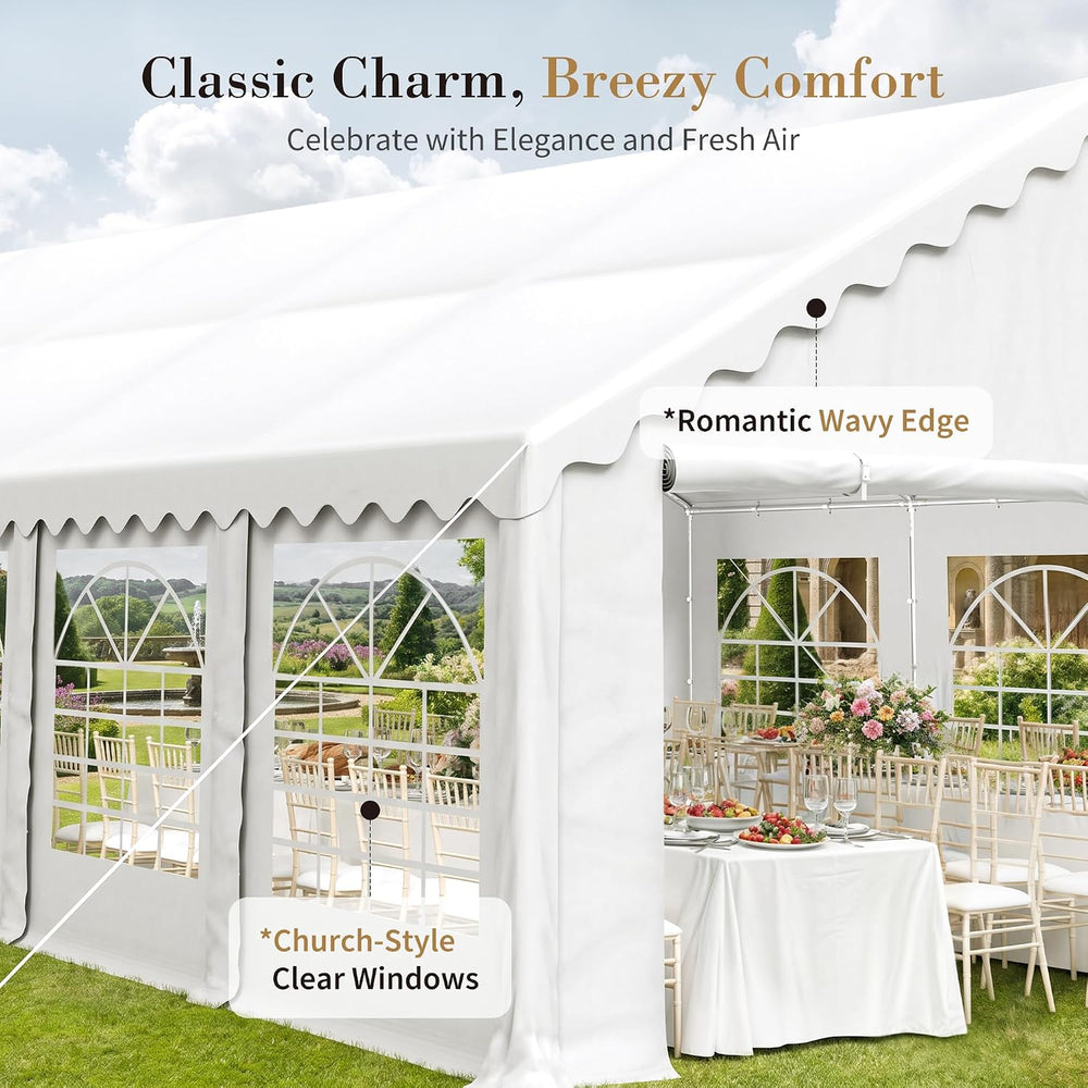 Sophia & William 20x40 Party Tents, Heavy Duty Event Tent for Parties
