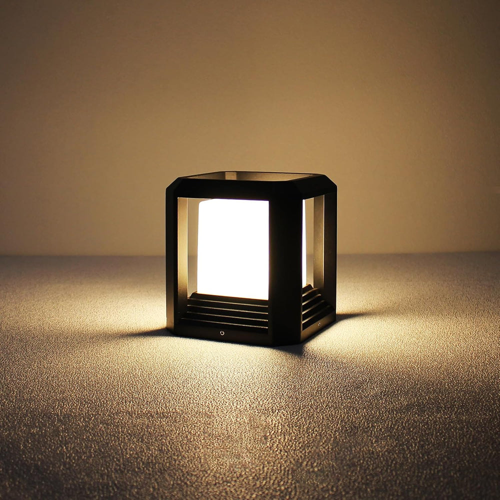 Hardwired LED Outdoor Post Light Waterproof Pillar Lamp