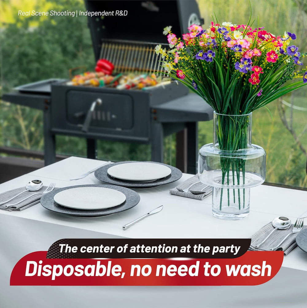 Plastic Table Cloth, 310 Ft X 54 in Disposable Tablecloth Roll