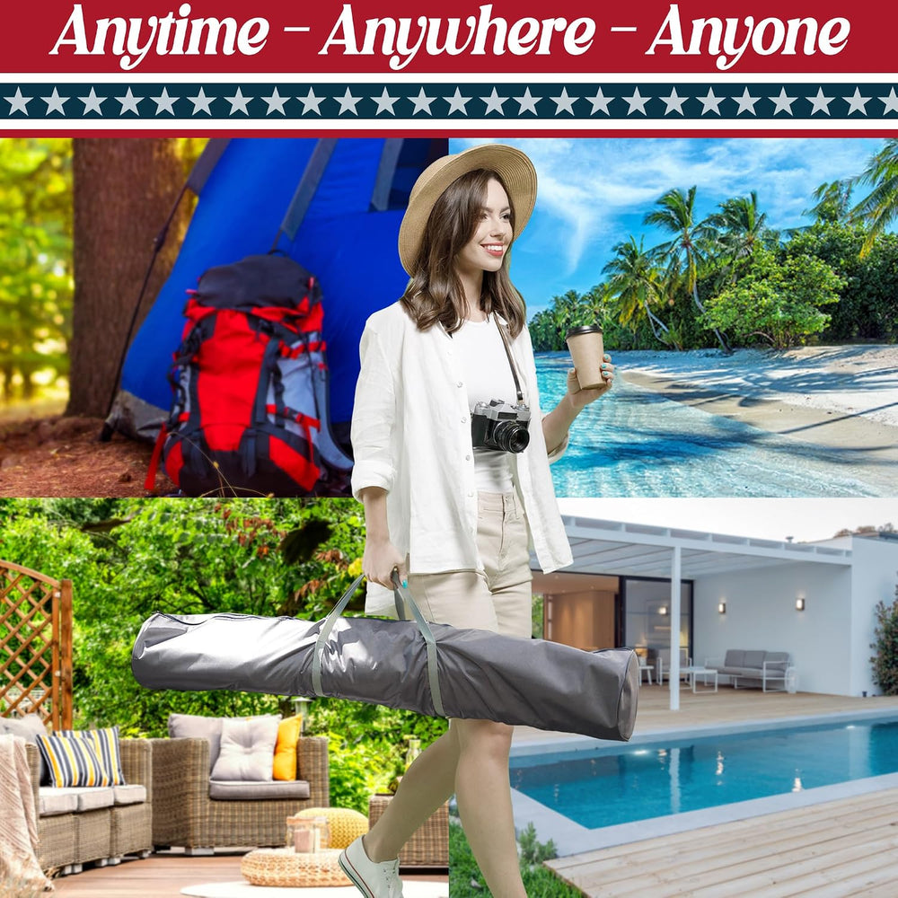 Tranquillo Uniki Adjustable Hammock with Stand Collapsible, 550 lbs, Aegean
