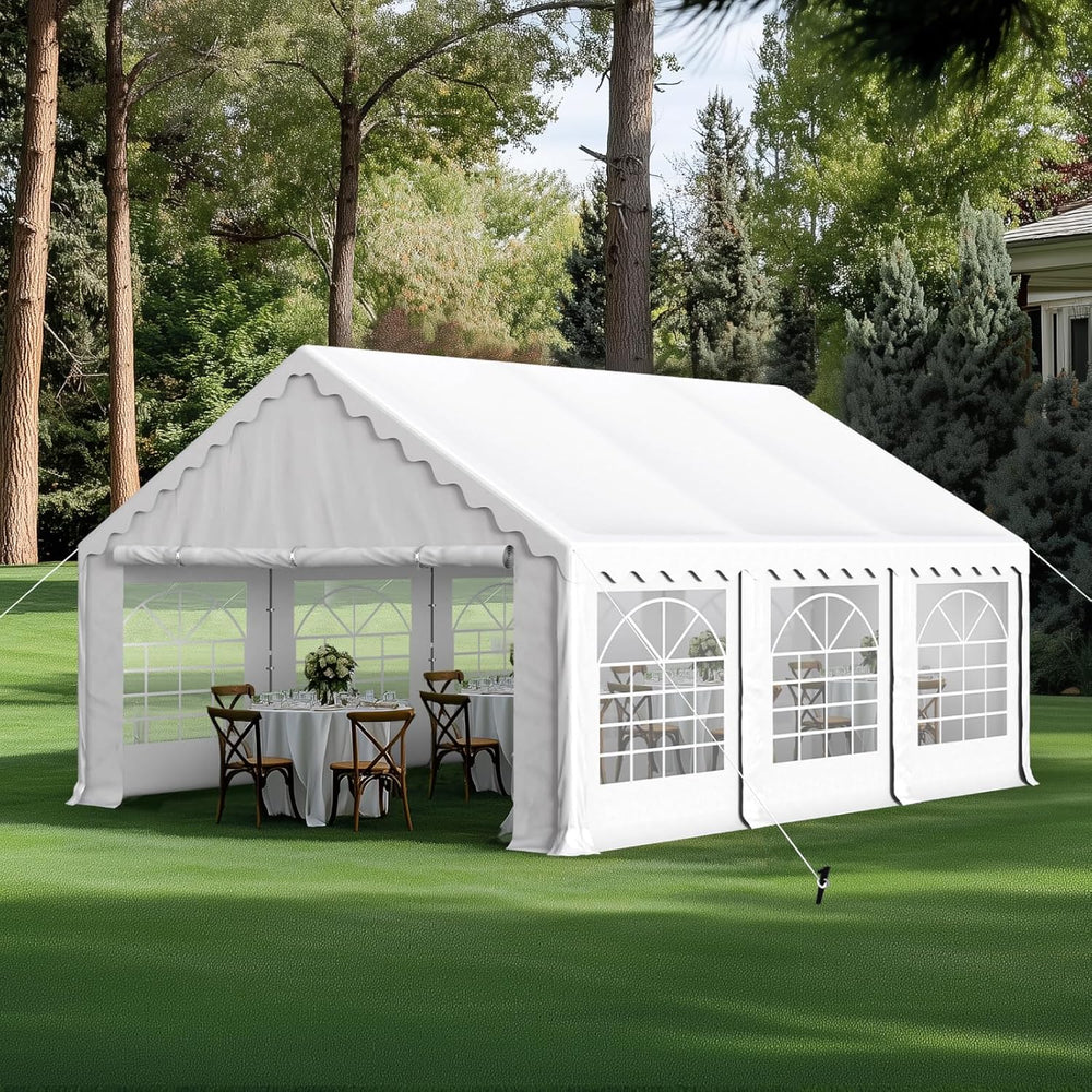 GREEN PARTY 16x20 ft Party Tent Heavy Duty, Outdoor Wedding Commercial Tent