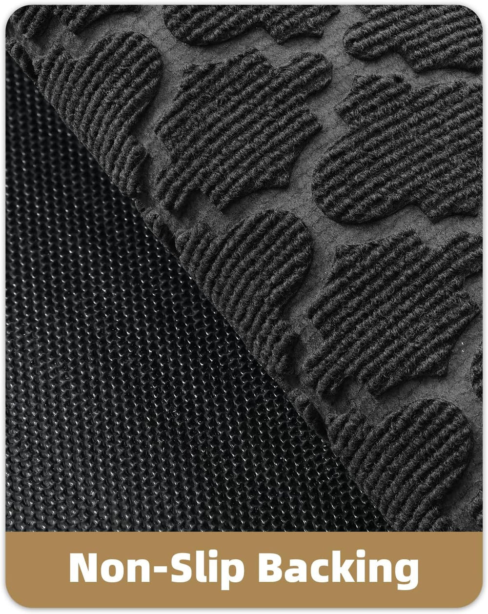 Color&Geometry Front Door Mat Outside Entrance, 24"x48" Heavy D...
