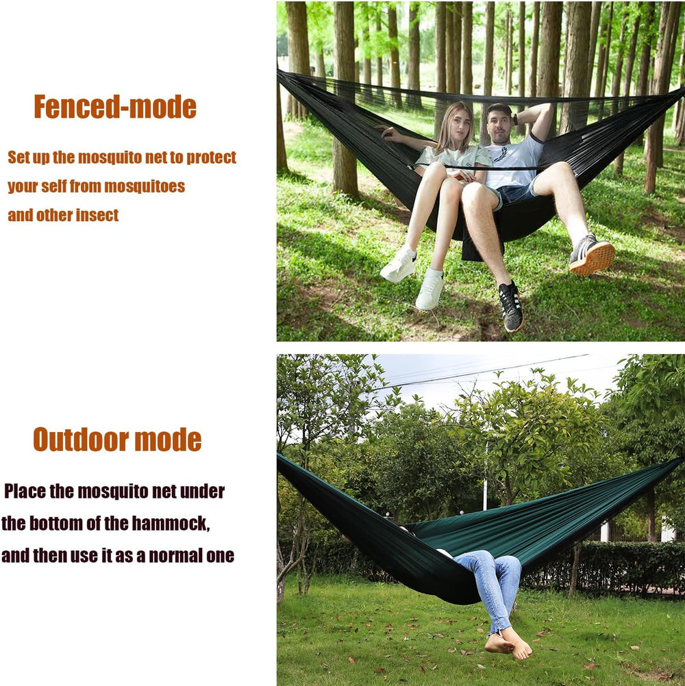 Camping Hammock with Mosquito Net and Rain Fly - Travel Hammock Bug Net - Ham...