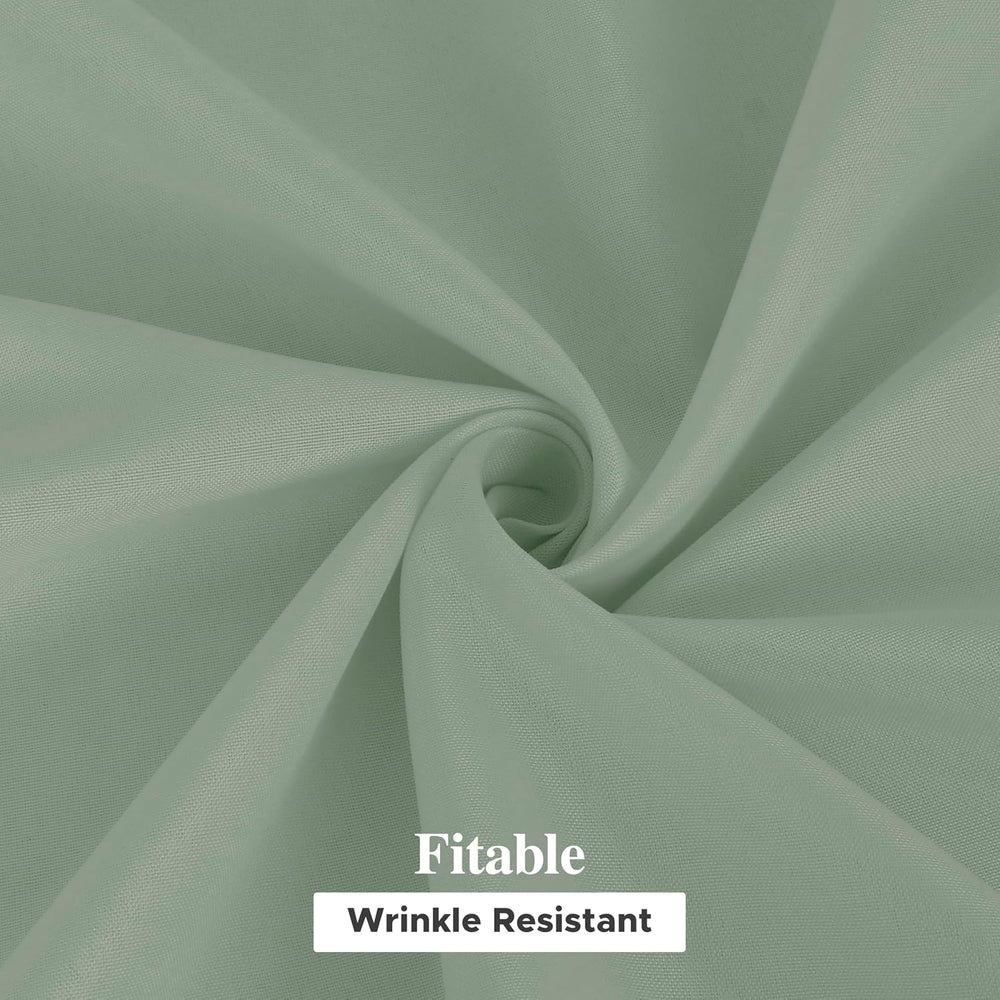 Fitable 6 Pack Sage Green Tablecloths for Rectangle Tables, 70 x 120 Inch