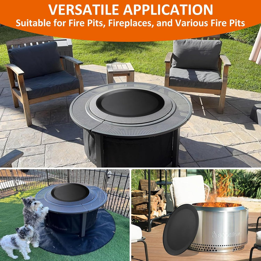 Surround Surface Fire Pit Lid for Solo Stove Bonfire and Ranger 23.75 inch Du...