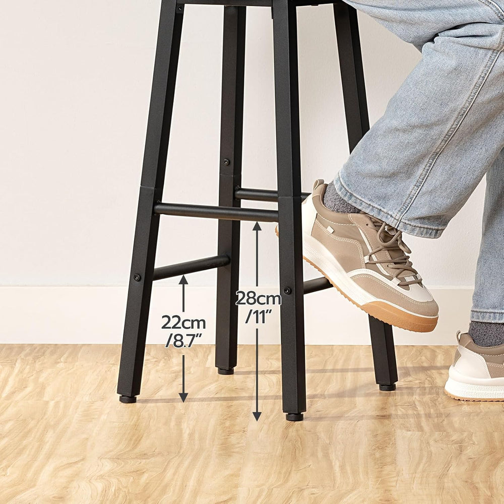 HOOBRO Bar Stools, Barstools Set of 4,Counter Height Barstools, 24.8" Ba...