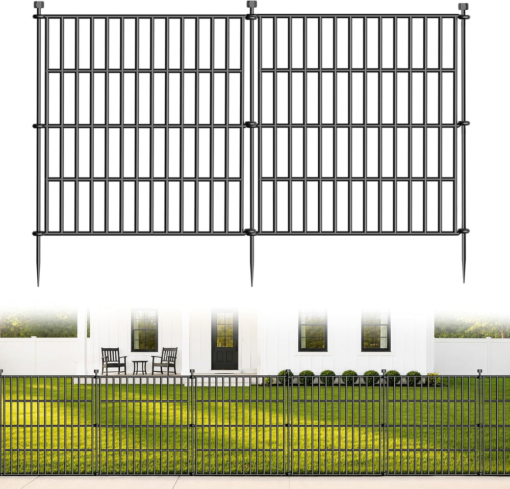 No Dig Garden Fence Outdoor for Yard, 24in (H) x 20ft(L)