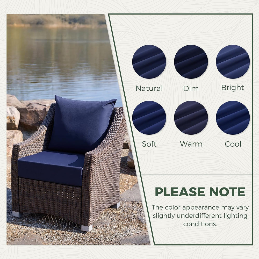 Outdoor Chair Cushions, Waterproof & Fade Resistant Patio Cushions