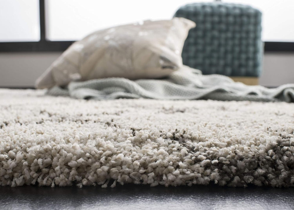 SAFAVIEH Hudson Shag Collection Area Rug - 10' x 14', Ivory & Gre...