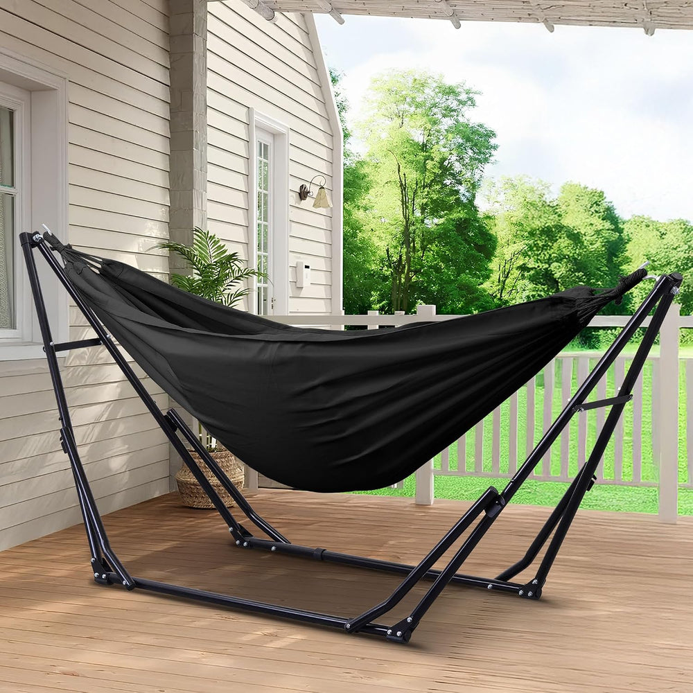 Ainfox Hammock with Foldable Stand, 2 in 1 Hammock and Swinging Chair with Ca...