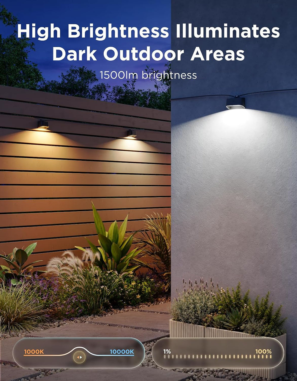 Govee Outdoor Deck Lights 2, 10 Pack RGBWIC IP67 Waterproof Fence Lights