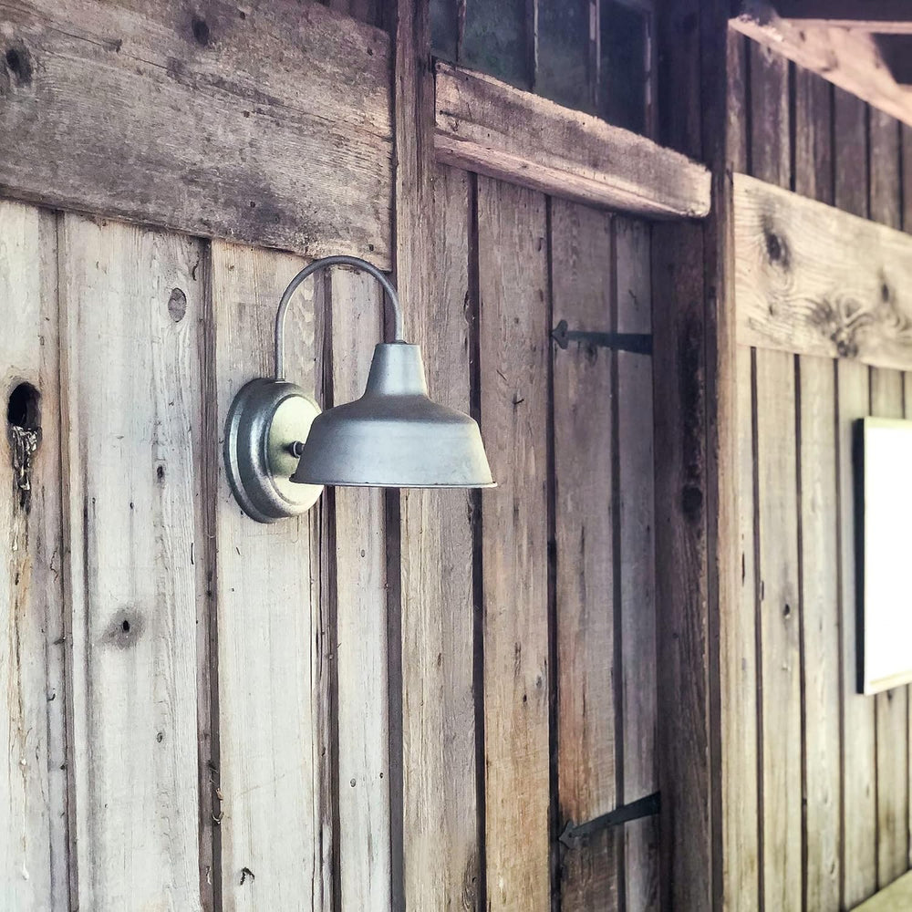 Design House Mason Farmhouse Gooseneck Barn Light, Outdoor Exterior Porch or ...
