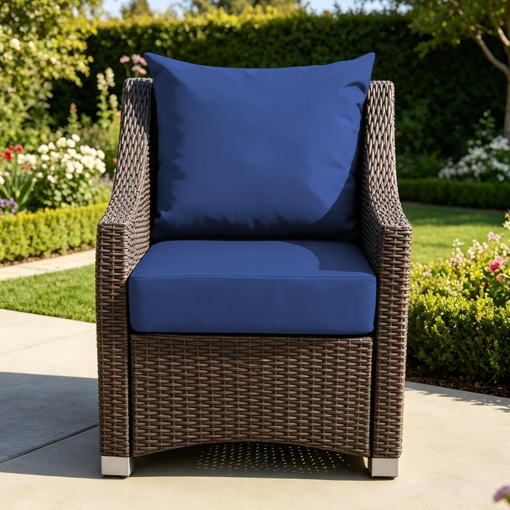 Patio Cushions for Outdoor Furniture, 24x24 Outdoor Couch Cushions, Waterproo...