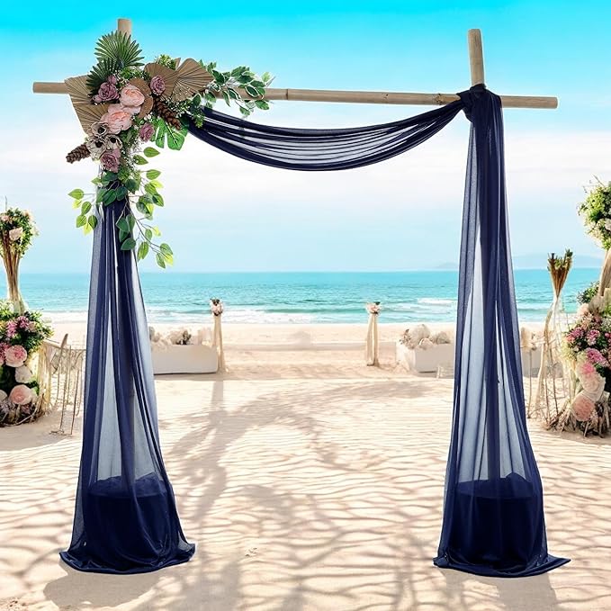 MDS Halloween Chiffon Draping Fabric - 2 Panel, 30" Wide x 50ft Long - S...