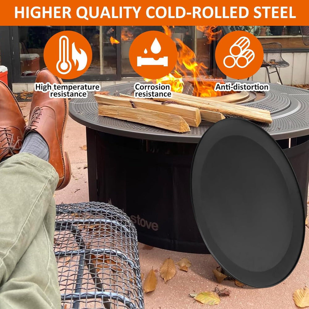 Surround Surface Fire Pit Lid for Solo Stove Bonfire and Ranger 23.75 inch Du...