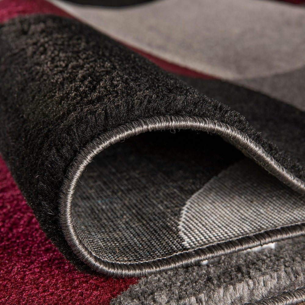 Rugshop Circle Design Contemporary Geometric Area Rug Burgundy 5'3" ...