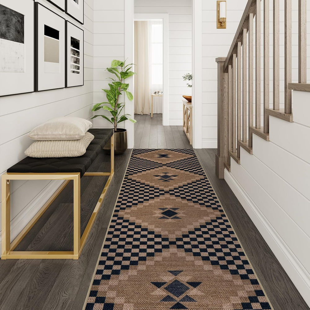 LIVEBOX Easy Jute Runner Rugs for Hallway 2x10, Non Slip Washable Rug Runner,...