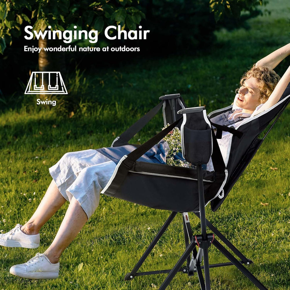 AKSOUL Hammock Camping Chair Swinging: Foldable & Portable Swing Chairs w...
