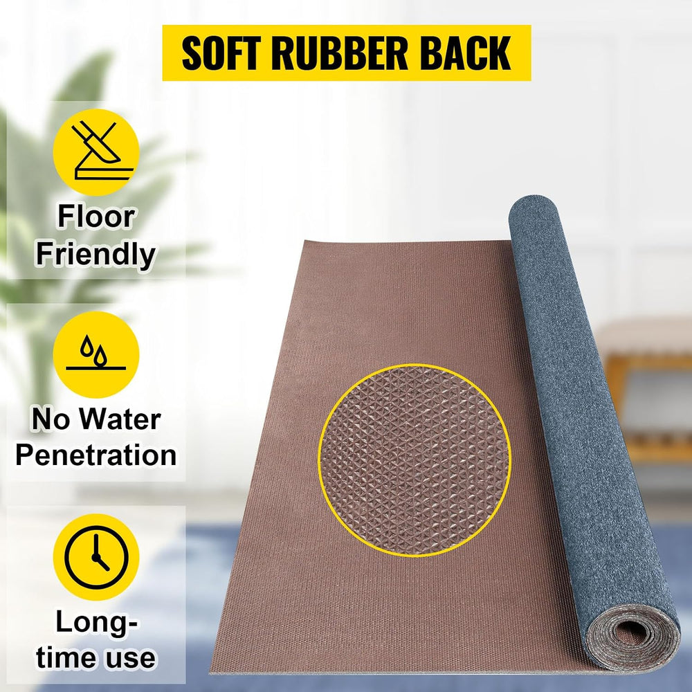 Happybuy 6 ft x 13 ft Gray Marine Boat Carpet Waterproof Indoor Outdoor Rug