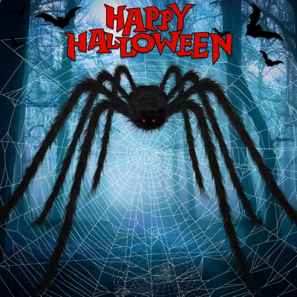 15FT Halloween Giant Spider Outdoor Decorations - Scary Large Spider Props