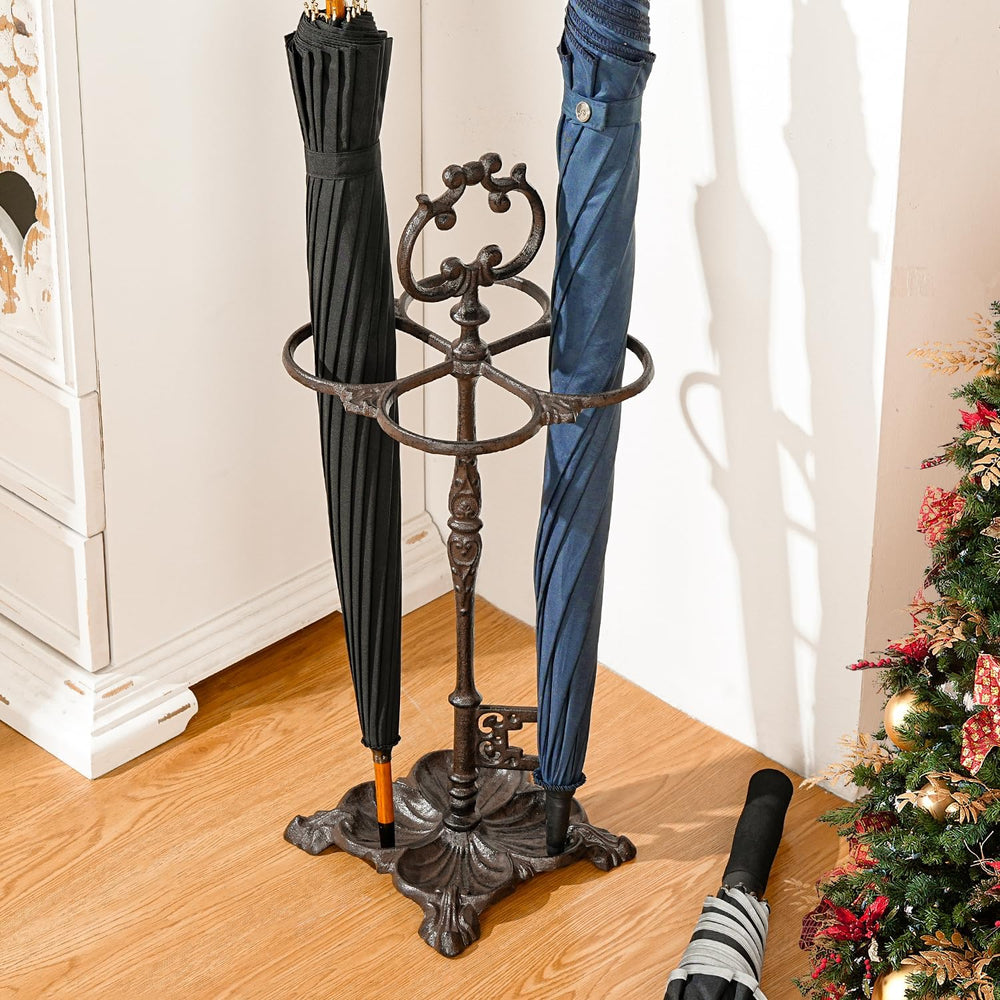 Sungmor Vintage Cast Iron Umbrella Stand - 23.7 Inches Tall