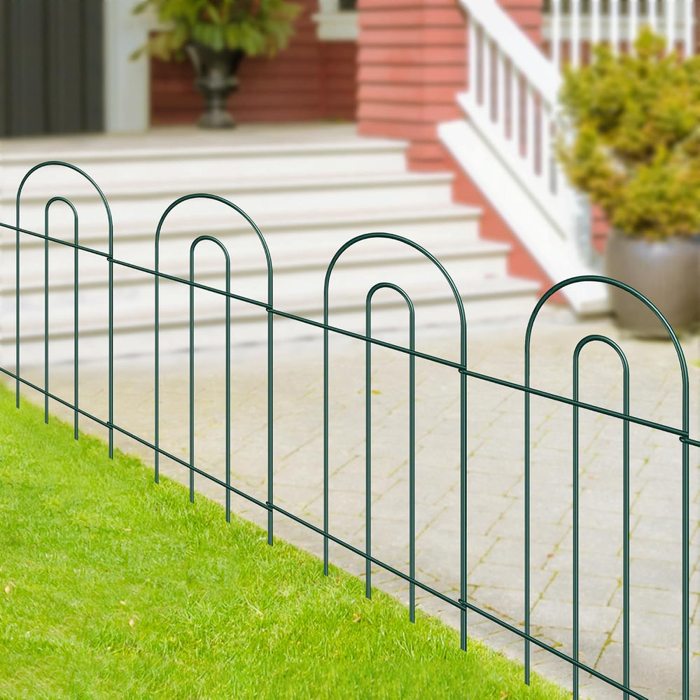 Decorative Garden Fence Border 32inX20ft Green Wire Garden Fencing for Yard