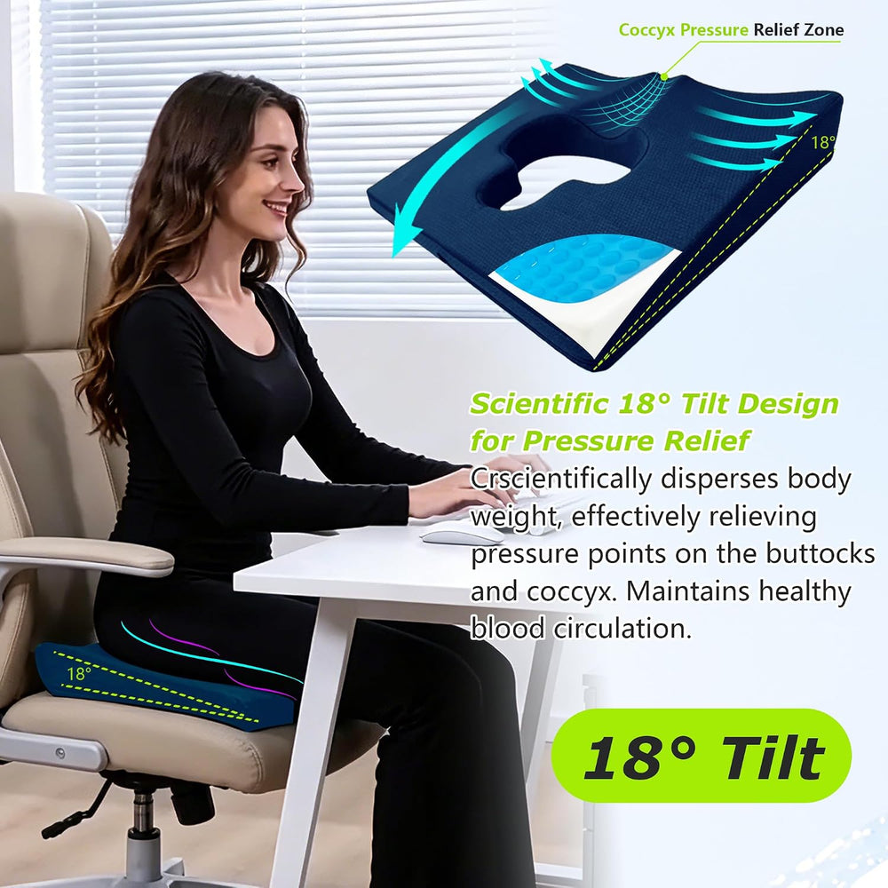 Gel Wheelchair Seat Cushion,Bed Sore Cushions for Butt,Gel Cushion for Pressu...