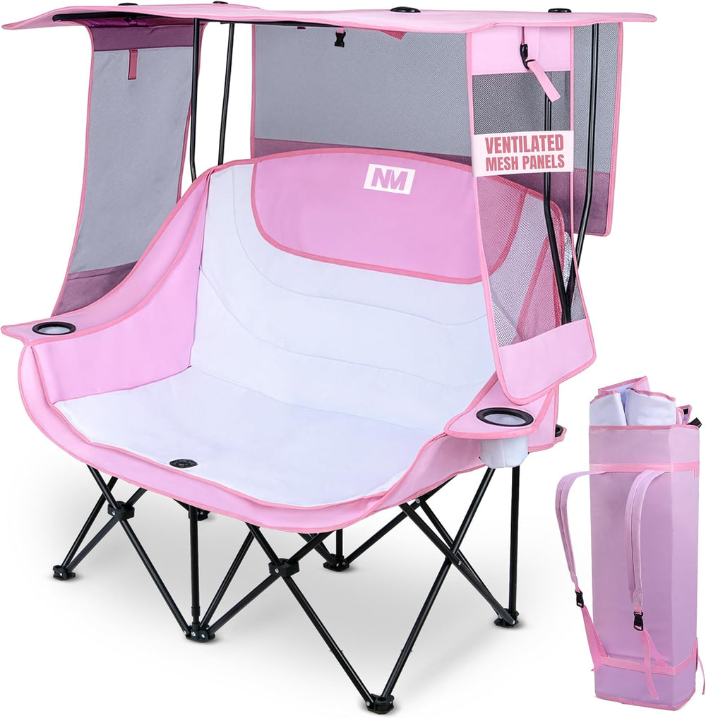 Night Market Double Camping Chair – Camping Couch, Double Folding Chair with ...