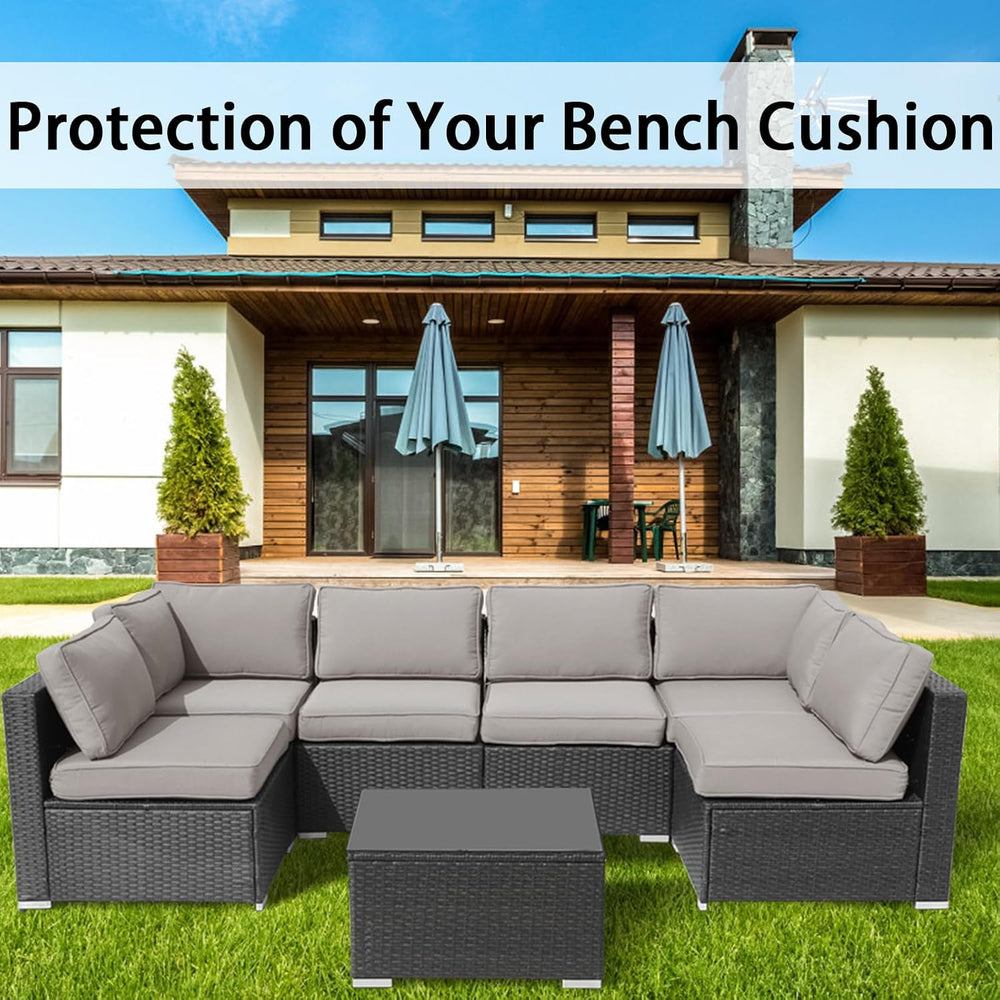 14Pieces Patio Cushion Covers Replacement Outdoor Couch Cushions Covers Splas...