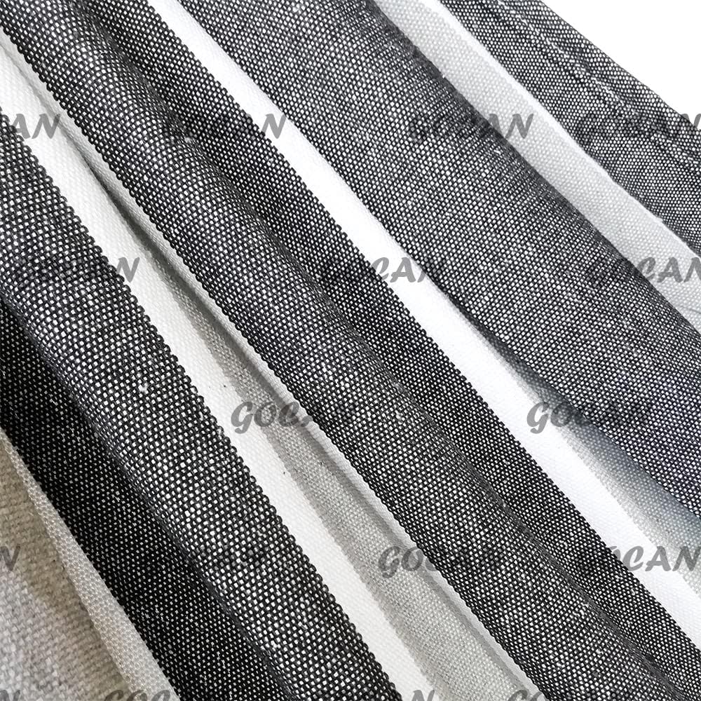 GOCAN Hammock 2 Person Outdoor bedsize 220 x 150cm（Gray & White Stripes）