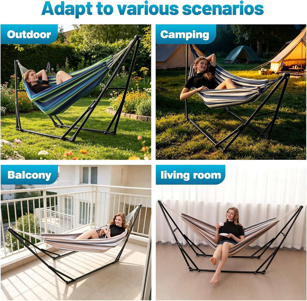 Portable Hammock with Stand for Outside or Inside,No Tree Required