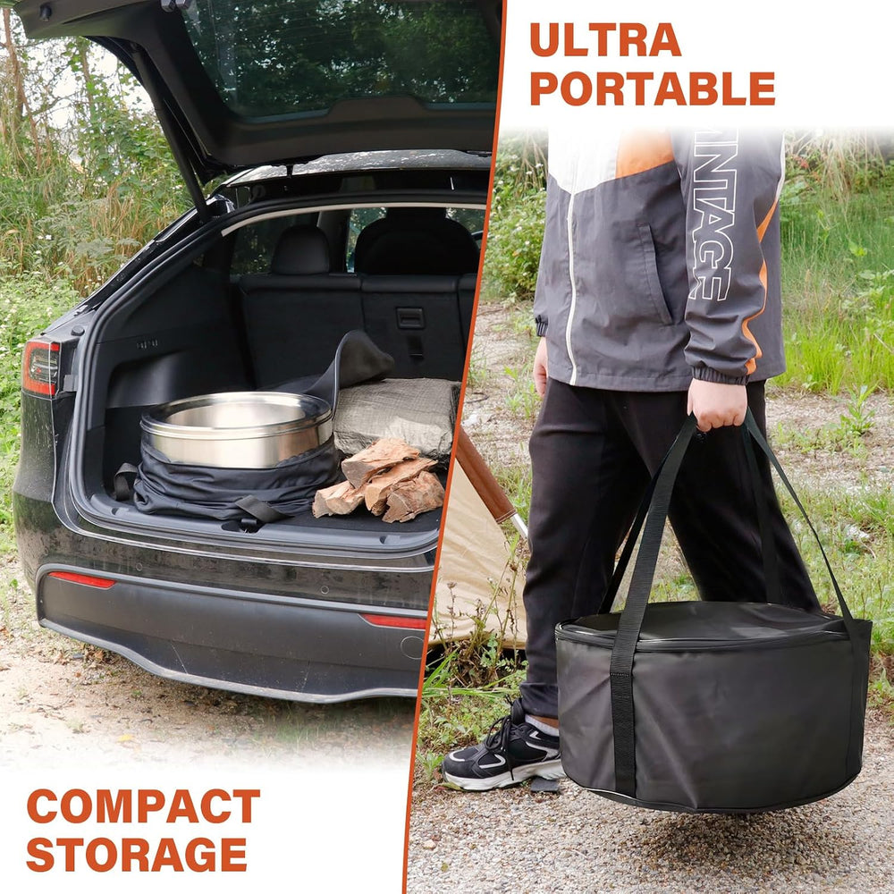 HGD 20 inch Smokeless Firepit Outdoor, Portable Smokeless Fire Pit for Campin...