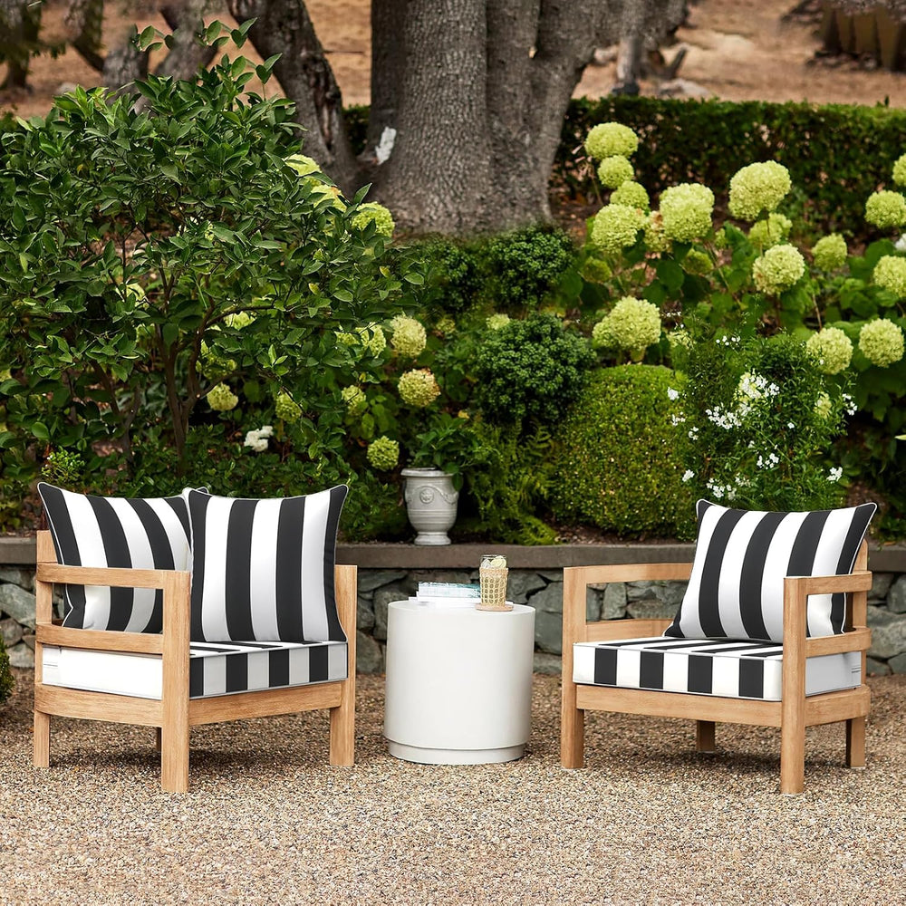 LVTXIII Outdoor Deep Seat Cushion Patio Seat and Back Cushion Set Seasonal Ch...