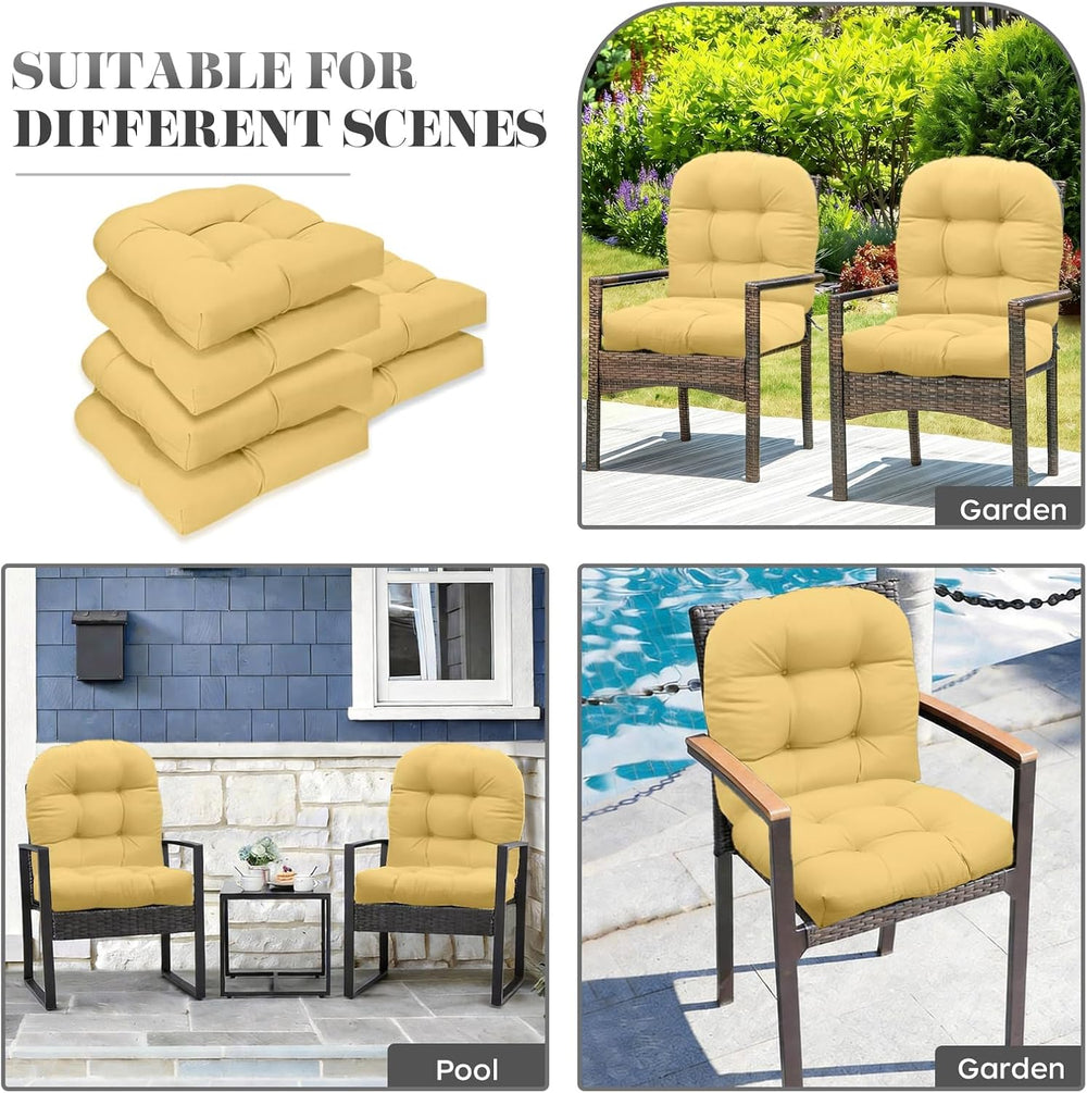Patio Outdoor Chair Cushions Set of 2 Waterproof 19.5" x 19.5" x5&q...