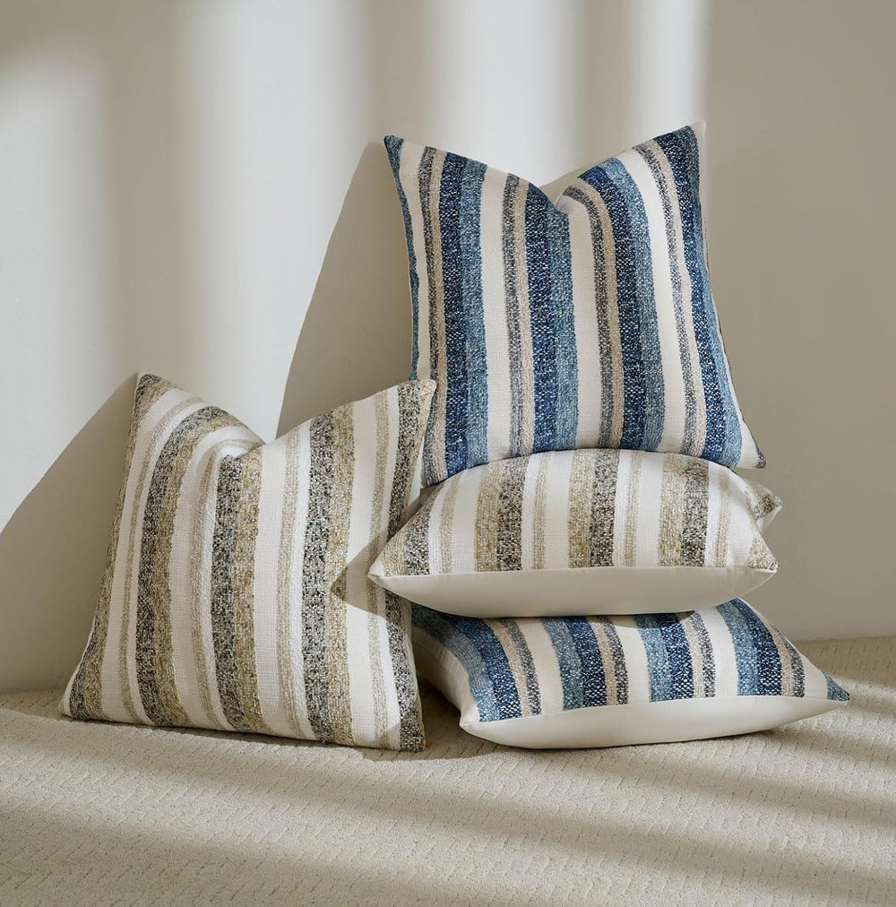 Zealax Modern Farmhouse Decorative Pillow Covers 20x20 Inch Boho Throw Pillow...