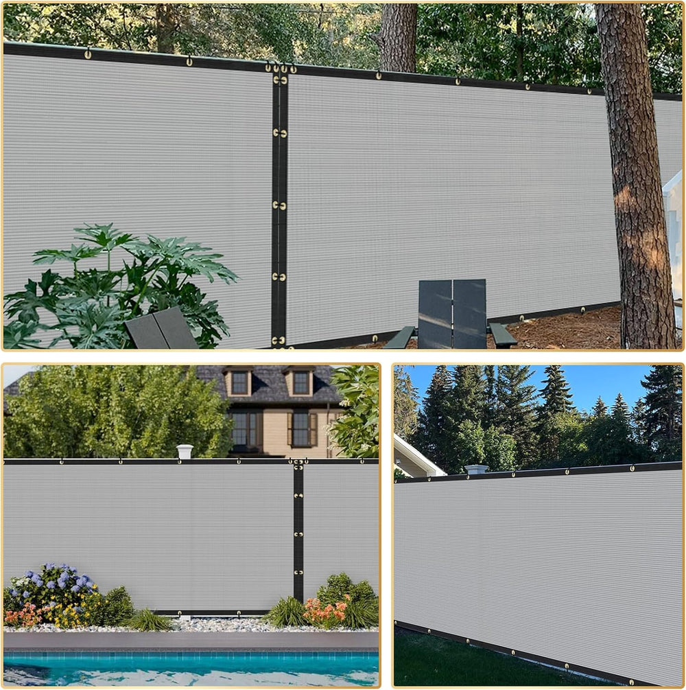 Privacy Fence Screen 6' x 30' Fencing Cover Heavy Duty Mesh Windscree...