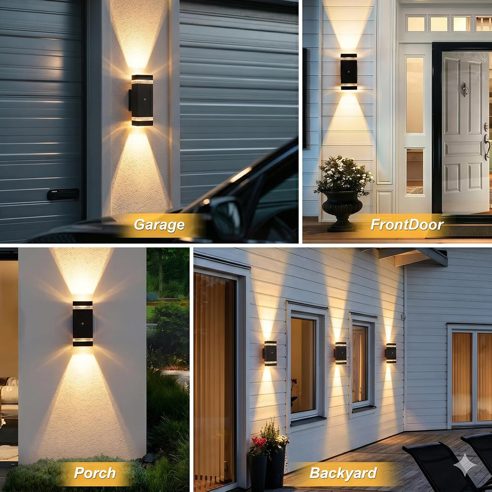 LMP Dusk to Dawn Outdoor Lighting,Aluminum IP65 Waterproof Wall Porch Light