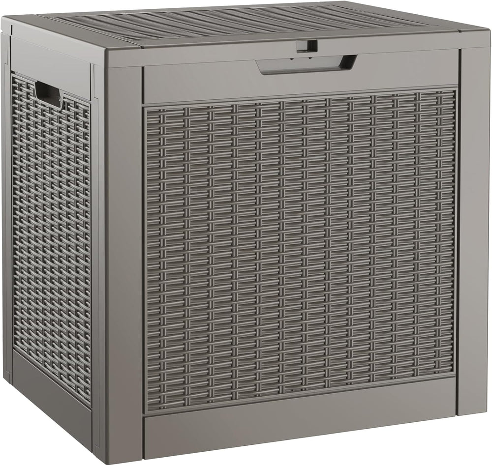 Outdoor Storage Box Waterproof, 31 Gallon Deck Box for Patio Storage