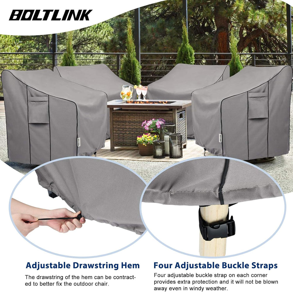 Patio Chair Covers Waterproof, Heavy Duty, 31.5x33.5x36 in, 2 Pack