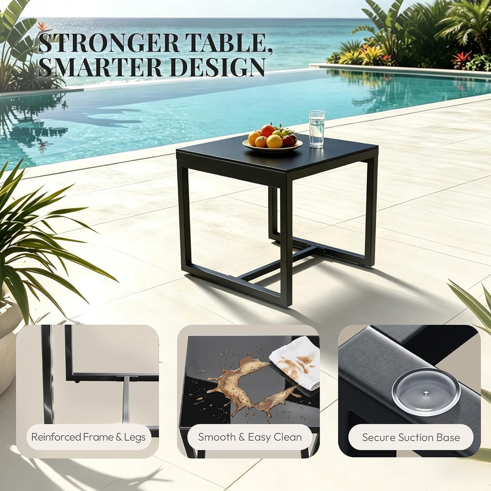 WWR Rocking Patio Bistro Sets 3 Piece - All-Weather - Conversation Furniture ...