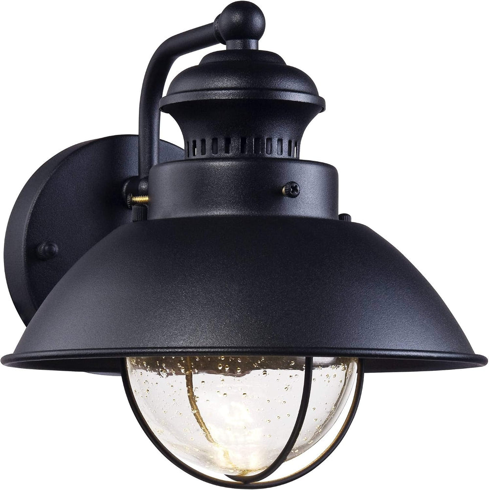 Fordham 8" High Black LED Farmhouse Outdoor Wall Light Fixture