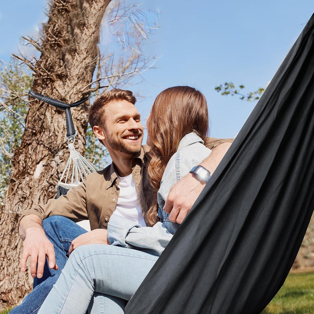 Chihee Cotton Blend Hammock 106 x 59 in 660 lb Detachable Spreader Bars