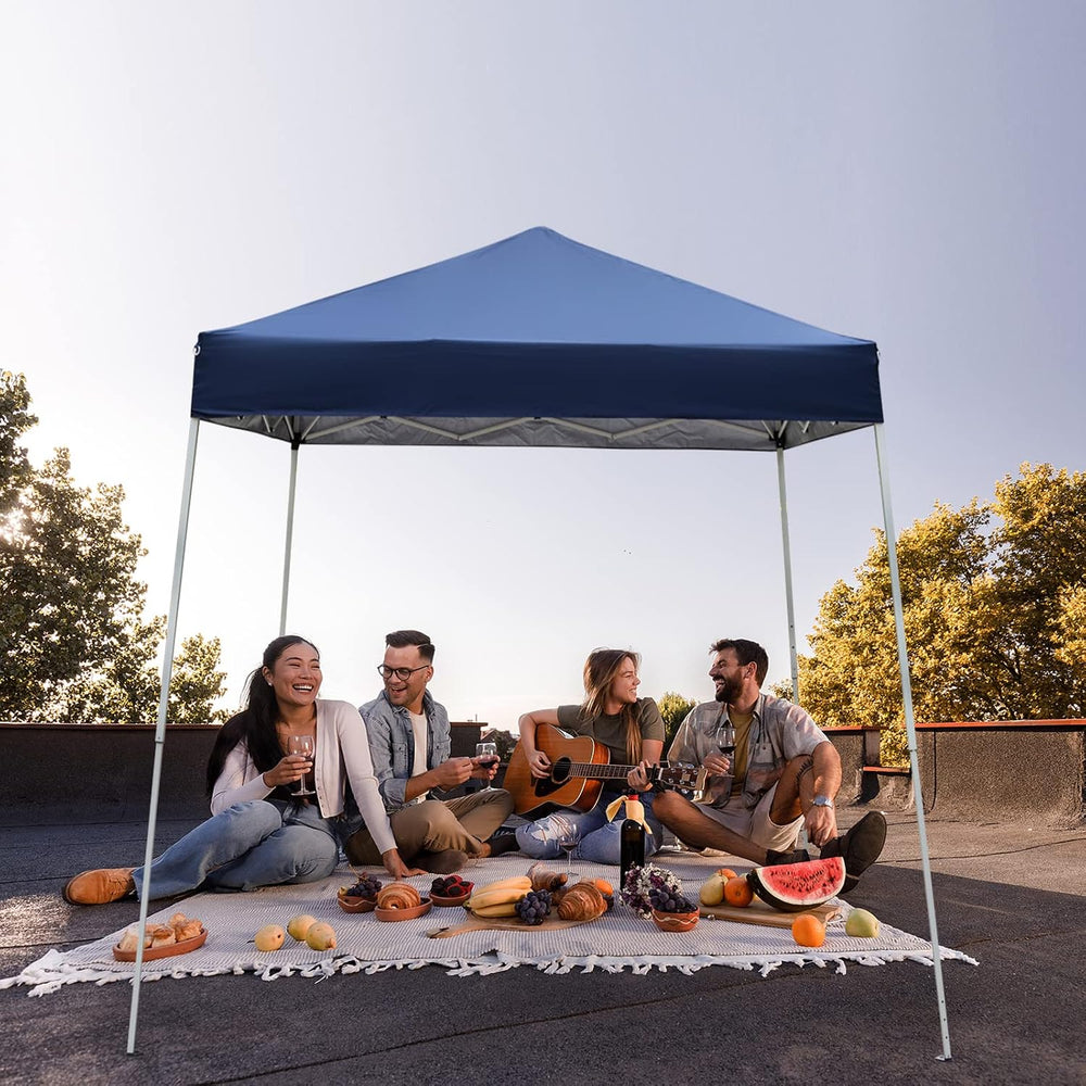 Outvita Outdoor Canopy 7.8x7.8' Pop Up Commercial Instant Gazebo Tent Blue