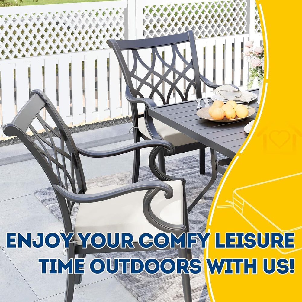 AAAAAcessories Outdoor Chair Cushions, 20 x 20 x 3 inches, Set of 2