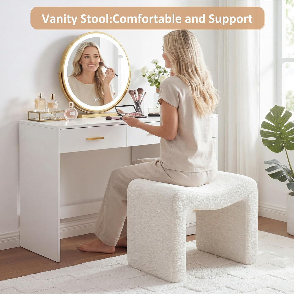 VANOMi Small Footstool Ottoman, Multi-Functional Modern Foot Stool, Sofa Foot...