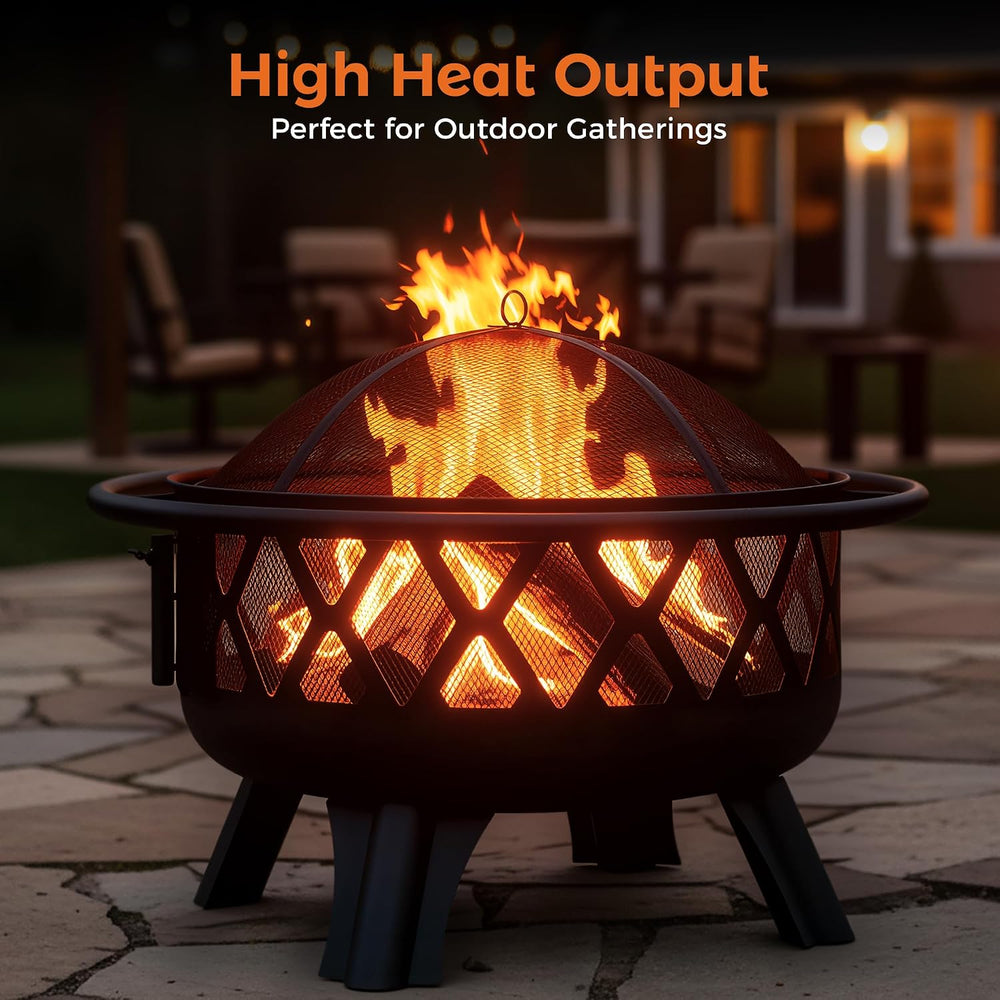 Bali Outdoors Outdoor Fire Pits for Outside Wood Burning Fire Pit for Wood
