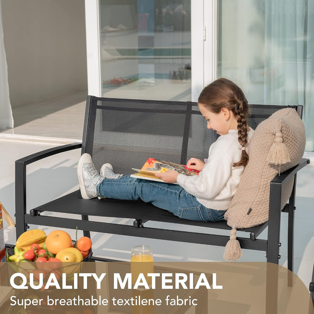 Devoko Outdoor Furniture Set 4 Piece Patio Conversation Sets Porch Furniture ...