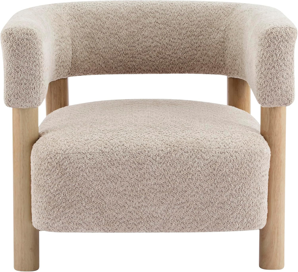 Christopher Knight Home Carly Low Profile Accent Chair, Round Backrest Side C...